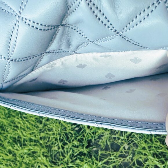 Kate Spade Natalia Flap Turnlock Crossbody Bag In brushed Steel NWT/shopping Bag - Picture 9 of 16